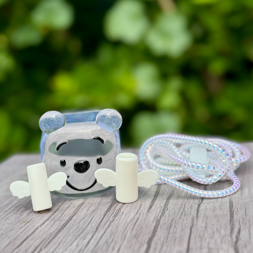 محافظ آداپتور 20W آیفون طرح پو شفاف