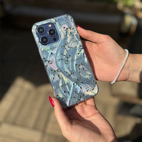 قاب پاپیون سبزآبی آیفون