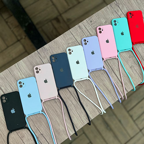 قاب سیلیکون بند دار آیفون