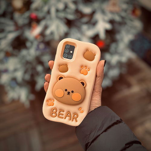 قاب گوشی عروسکی طرح خرس شیائومی