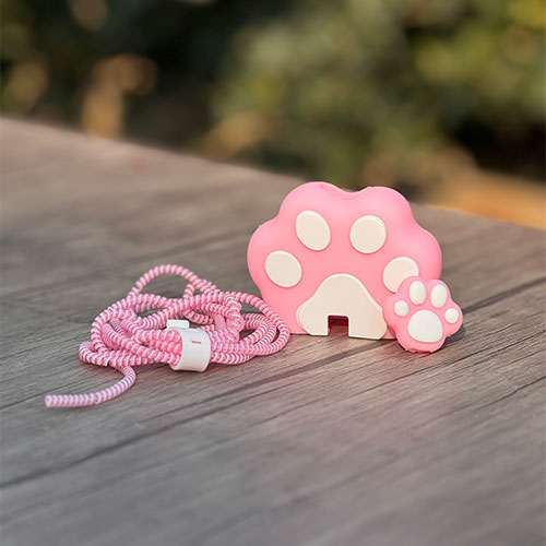 محافظ آداپتور 25W سامسونگ طرح پنجه صورتی