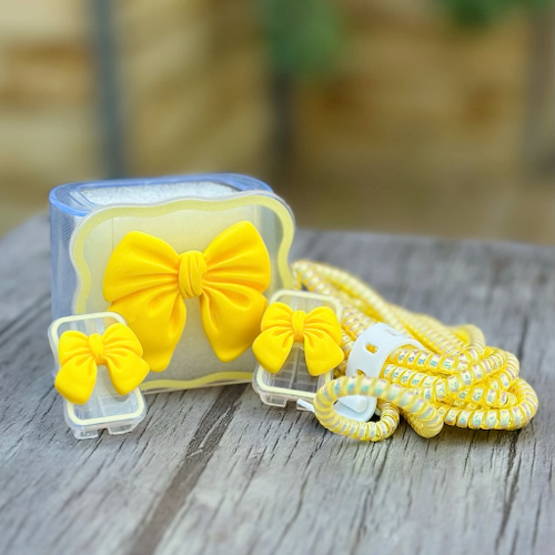 محافظ آداپتور 25W سامسونگ طرح پاپیون زرد