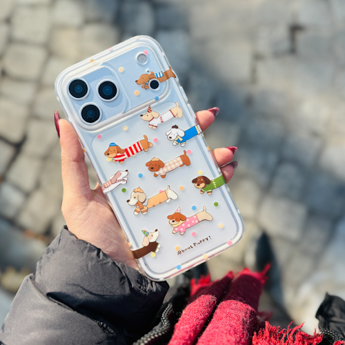 قاب مات طرح سگ شاد آیفون